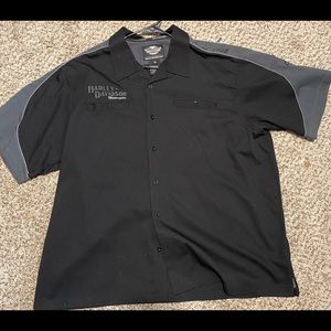3xl button up Harley Davidson shirt